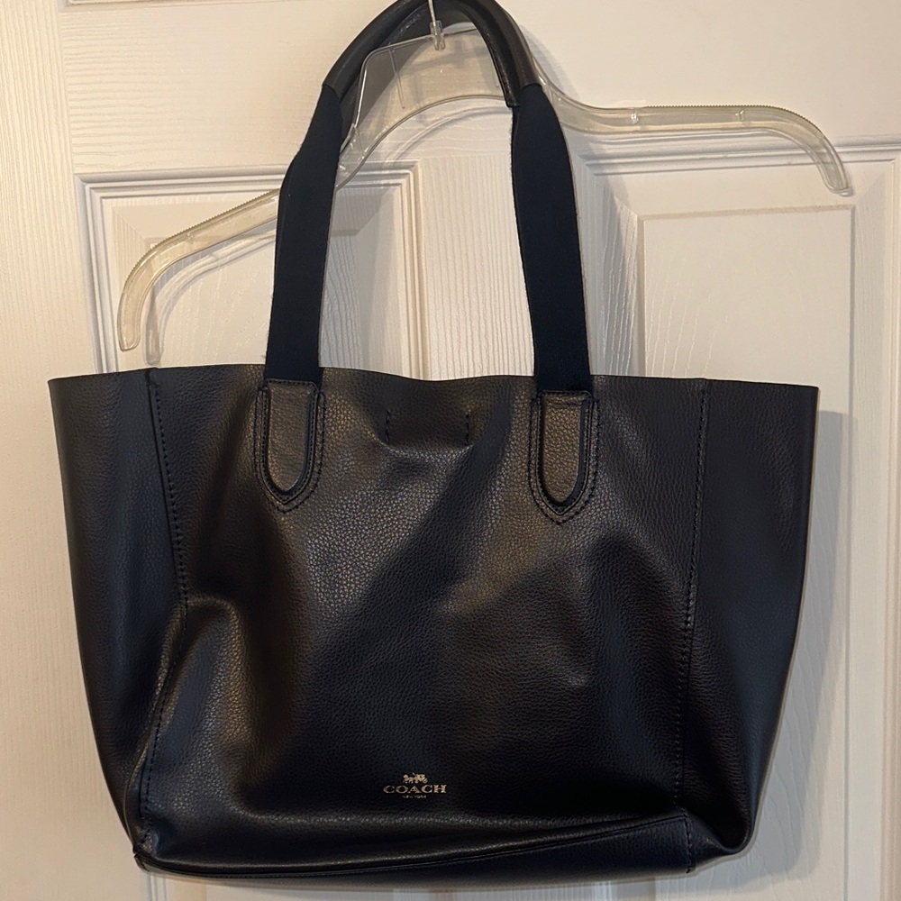 Coach Navy blue Leather Tote